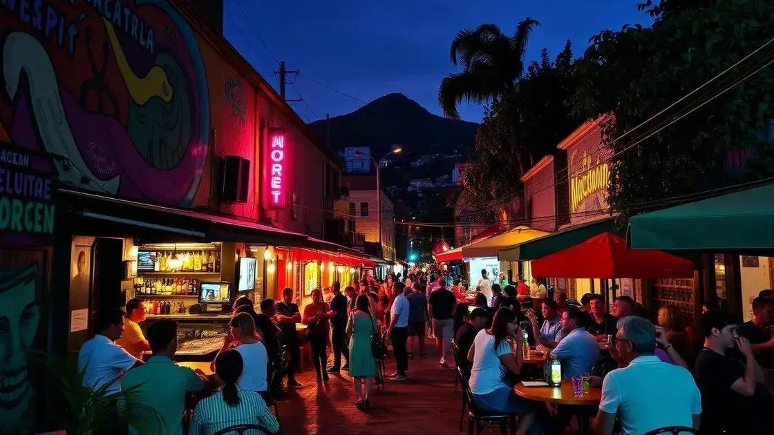 barrio bellavista: cultura e vida noturna na medida certa