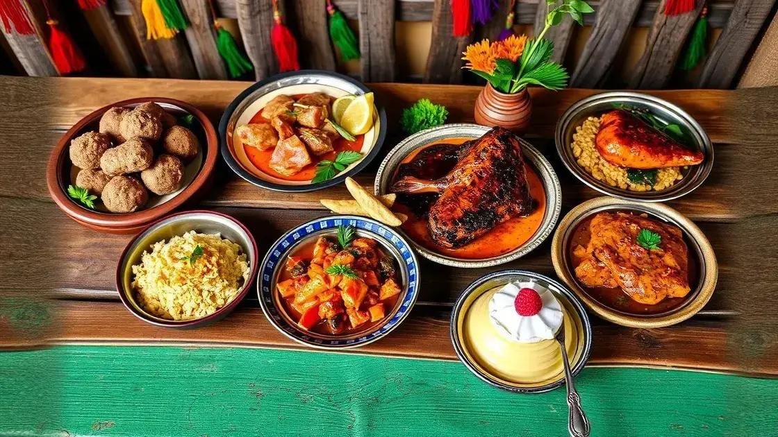 Gastronomia típica para experimentar