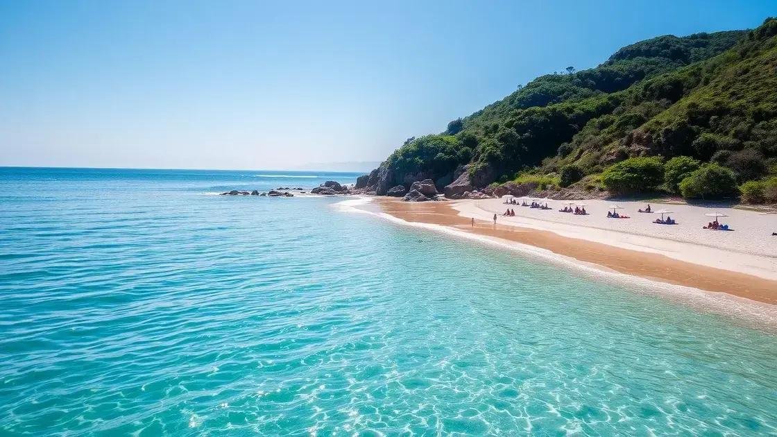 praias tranquilas para relaxar e descansar