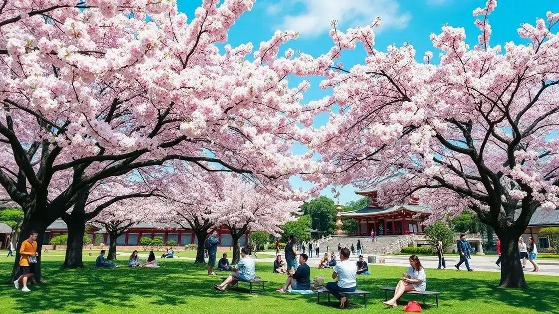 a primavera e o encanto das cerejeiras