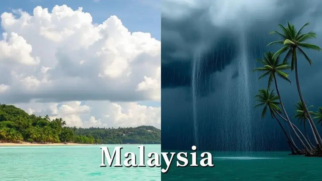 clima na Malásia ao longo do ano