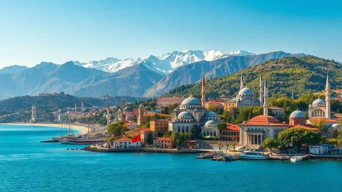 clima nas principais regiões da Turquia