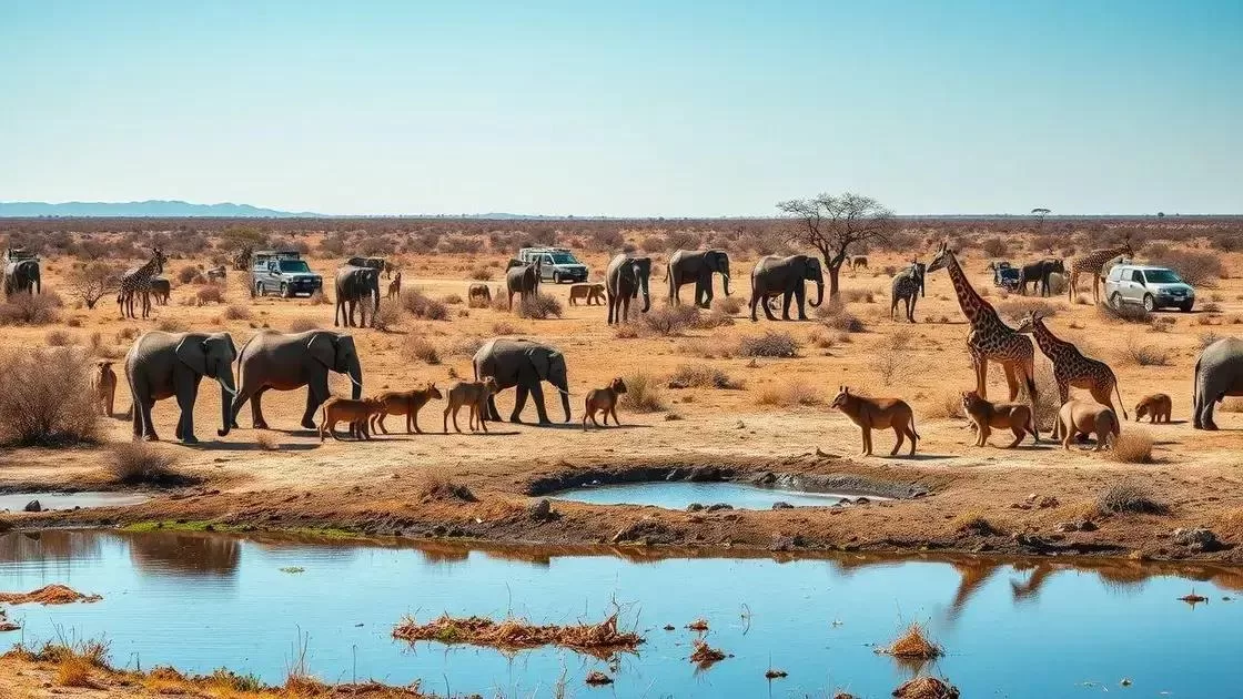 épocas ideais para safáris e vida selvagem