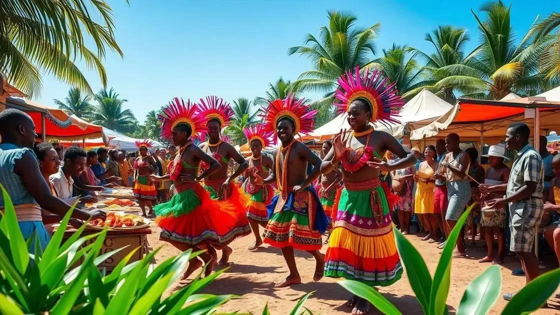 Eventos culturais e festivais para incluir no roteiro