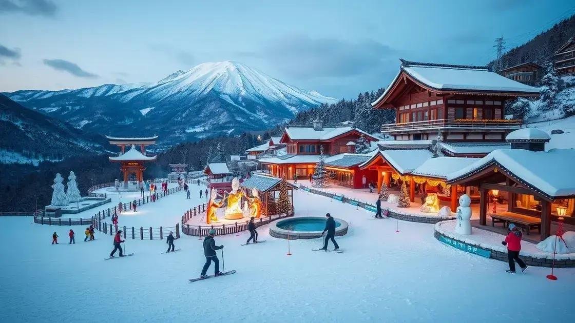inverno e as estações de esqui