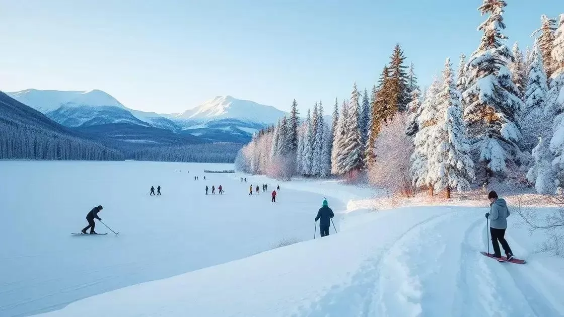 Inverno: esportes e paisagens congeladas