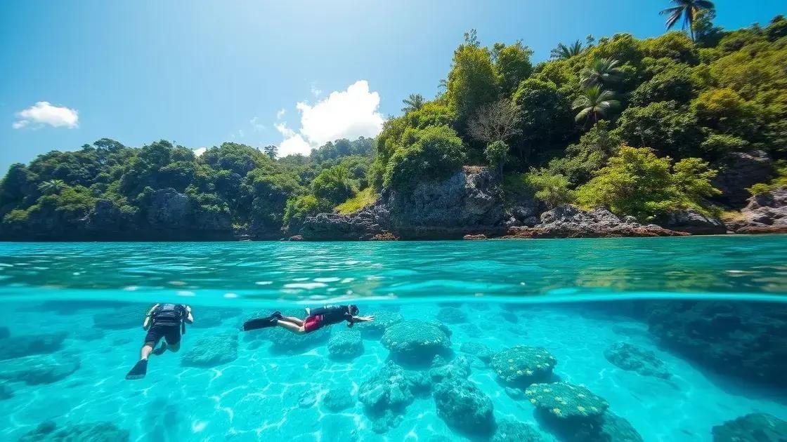 melhor época para quem busca praias e mergulho