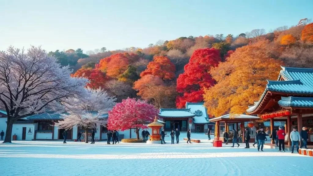 Melhores épocas para visitar a Coréia do Sul