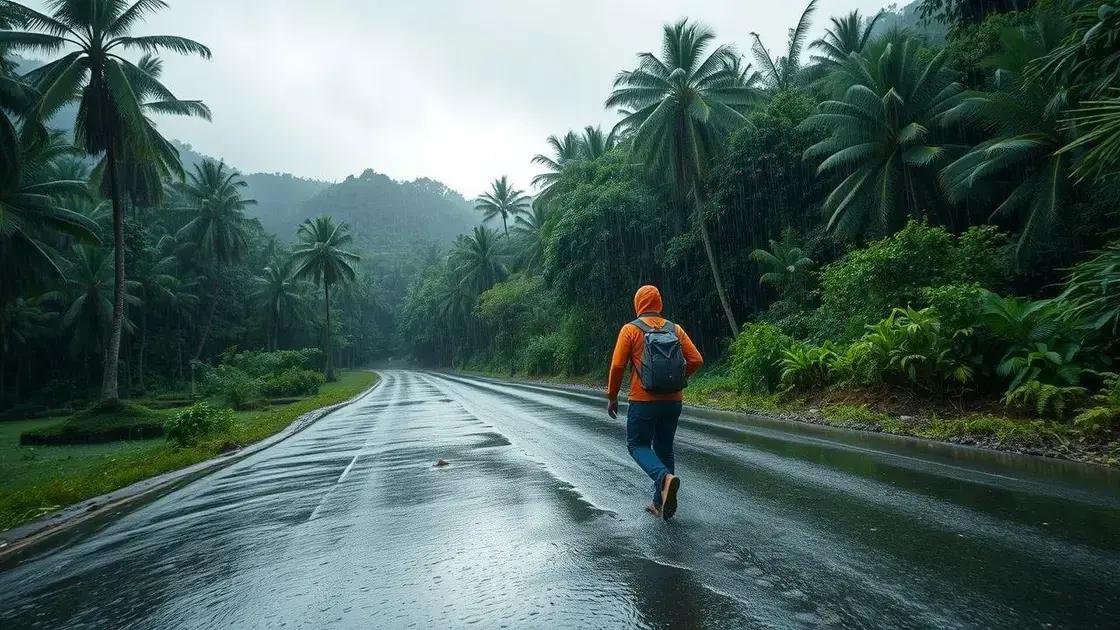 o que considerar na temporada de chuvas