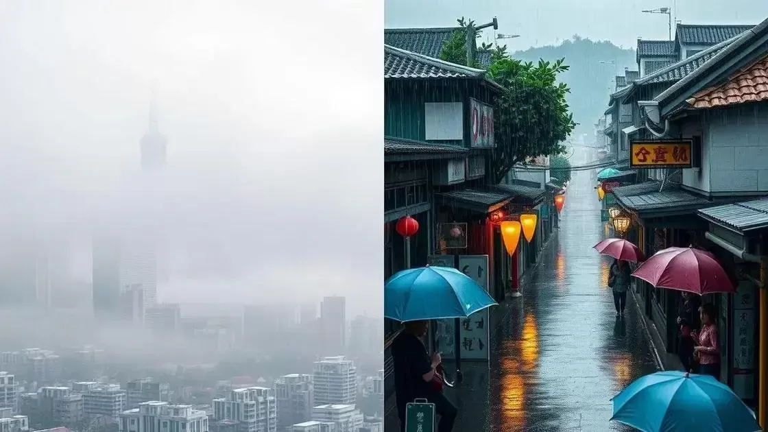 Quando evitar a China: temporadas de chuvas e poluição