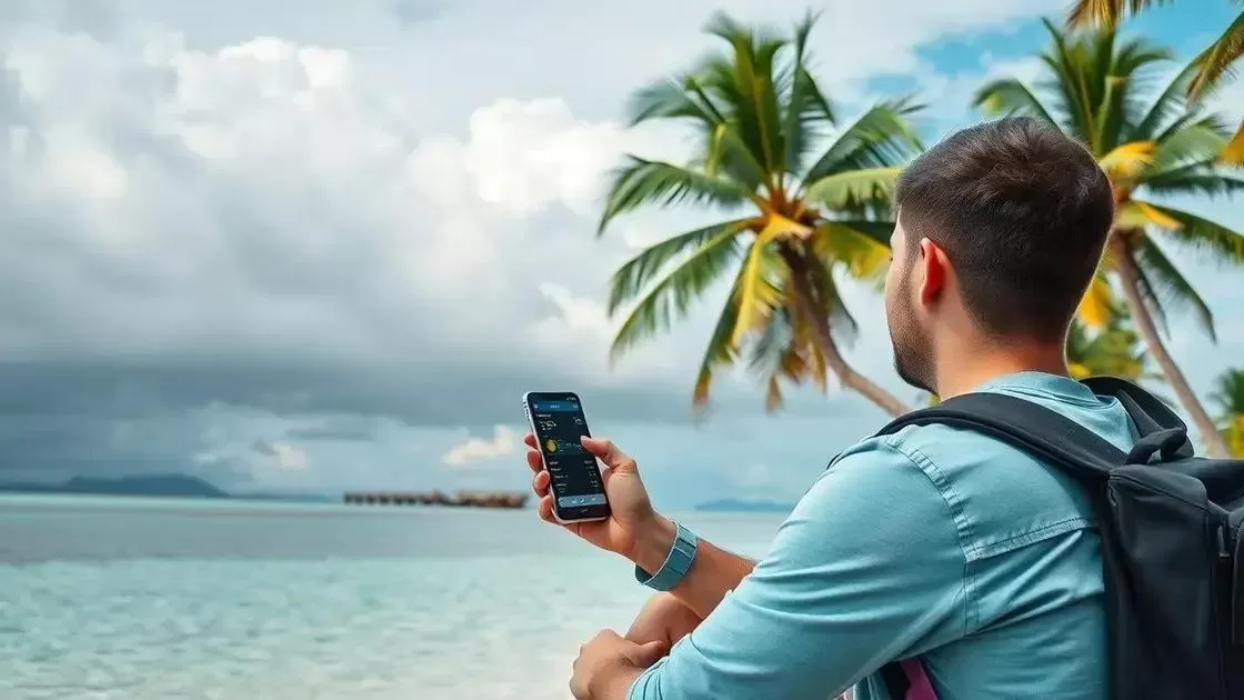 A importância da previsão do tempo na viagem A importância da previsão do tempo na viagem