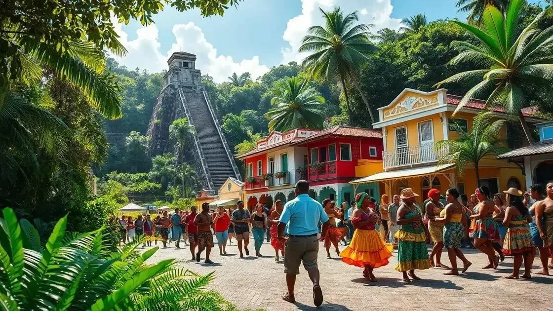 A riqueza cultural e histórica de Belize A riqueza cultural e histórica de Belize