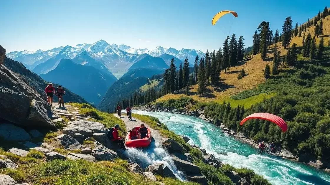 atividades ao ar livre e aventura