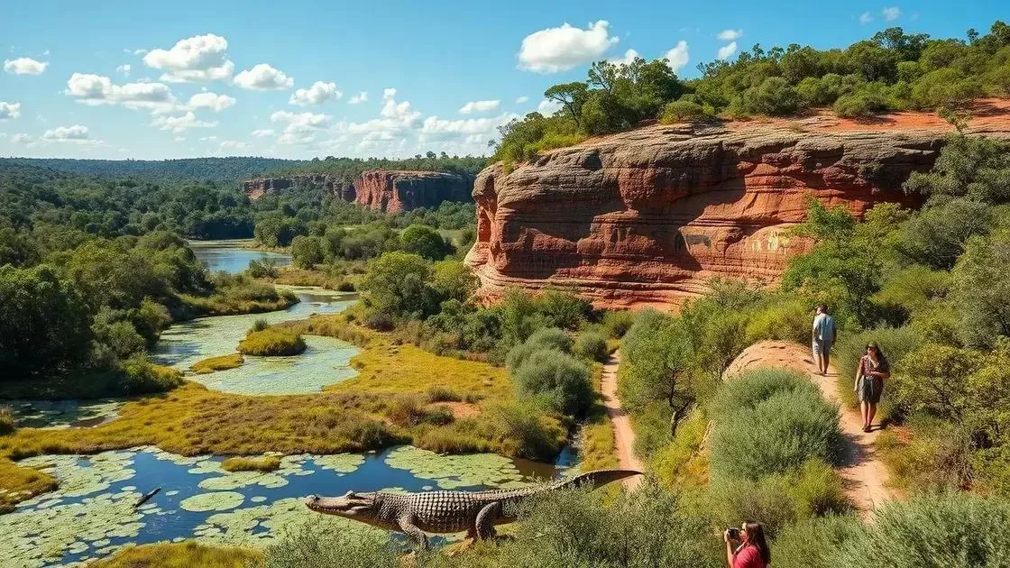 Caminhadas e natureza no parque nacional de kakadu