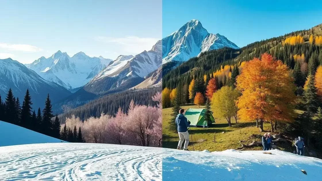 Como as estações influenciam o turismo nas áreas montanhosas Como as estações influenciam o turismo nas áreas montanhosas