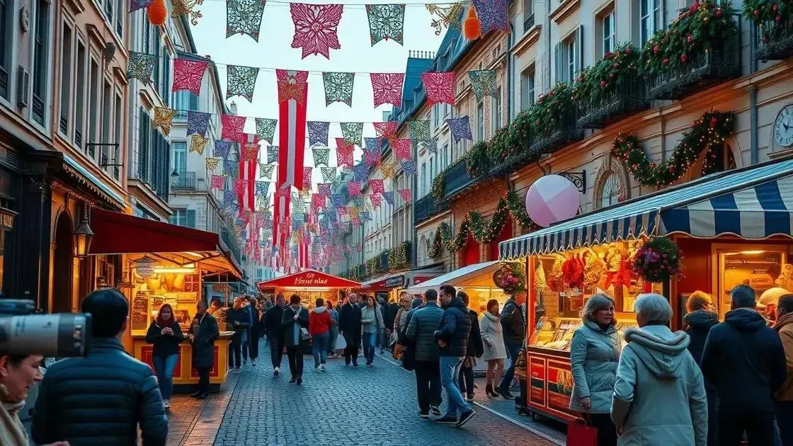 Eventos e festivais que influenciam a melhor época para visitar