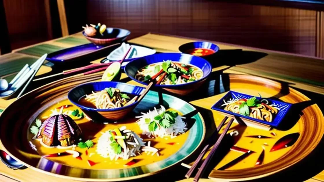 experiência gastronômica típica tailandesa