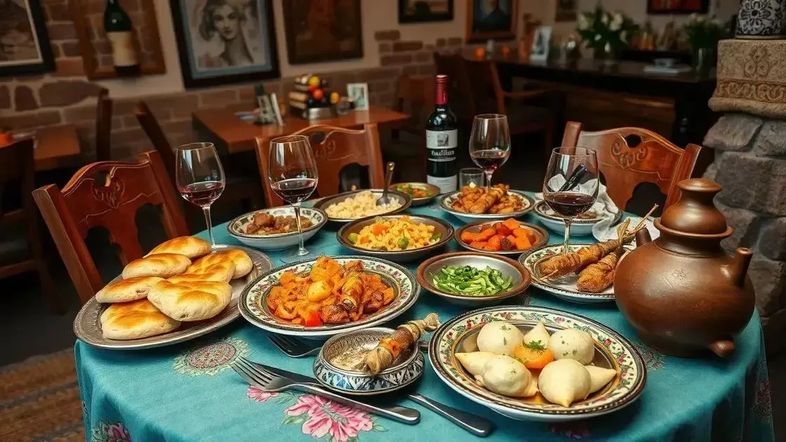 experiências gastronômicas típicas na geórgia