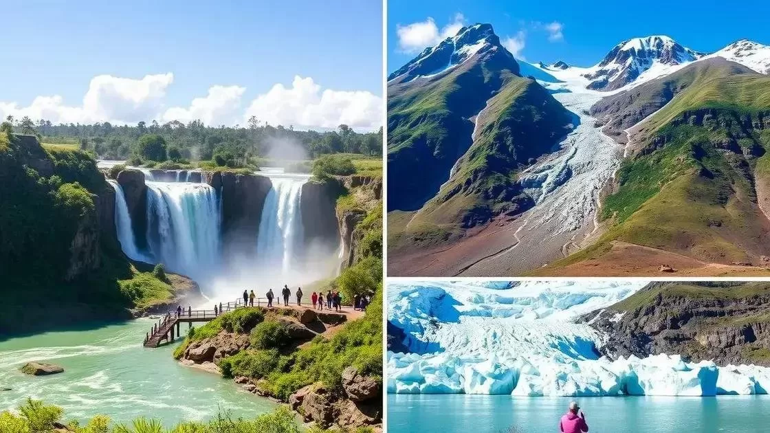 Explorando a natureza: Cataratas do Iguaçu e Patagônia