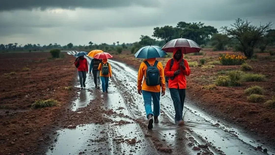 O que evitar durante a temporada de chuvas O que evitar durante a temporada de chuvas