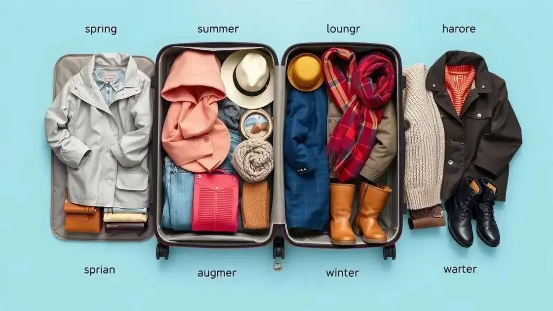 O que levar na mala para cada estação do ano