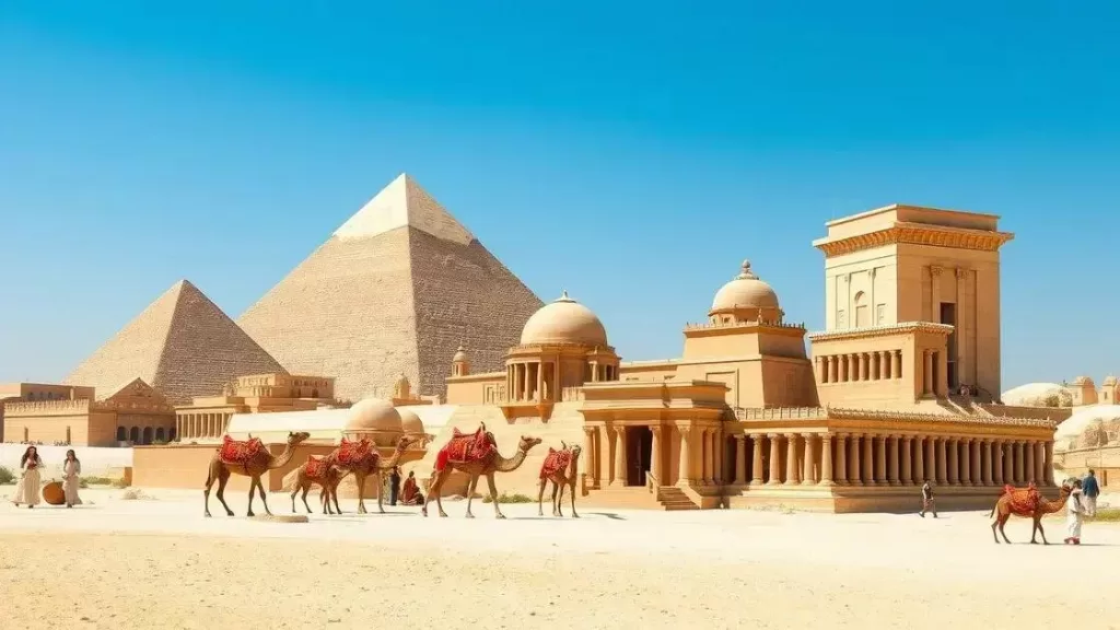 🌍 Pontos turísticos no Egito: Monte seu roteiro e explore os mistérios do país!