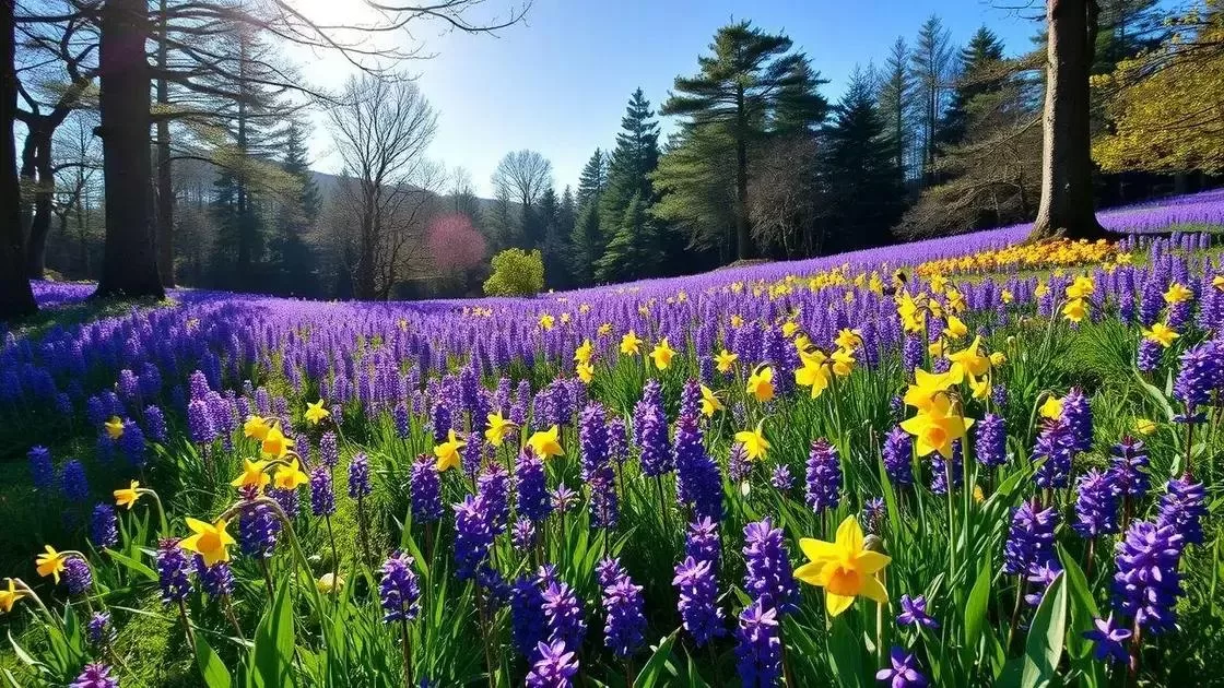 Primavera escocesa e suas flores típicas Primavera escocesa e suas flores típicas
