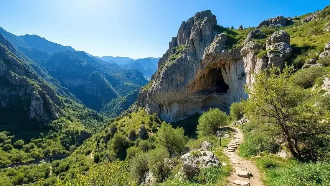 atrações naturais: parques, montanhas e cavernas