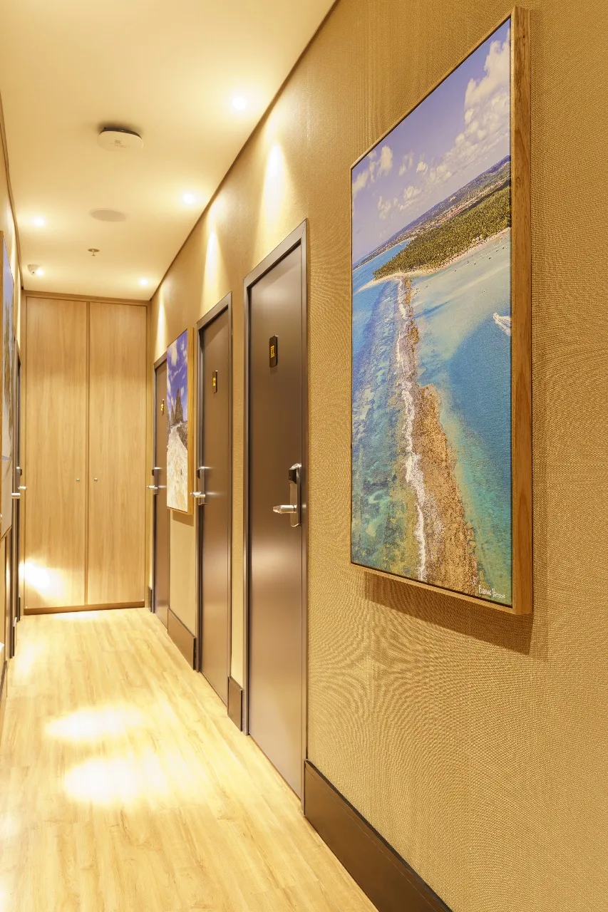 Nova sala VIP WP em Recife corredor