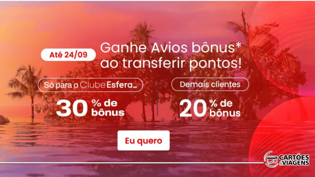 Transferência pontos Esfera para Iberia com bônus