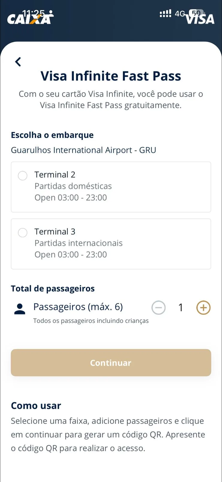 Visa Infinite Fast Pass