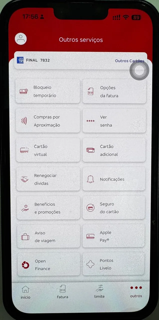 cartão virtual Amex Bradesco TPC