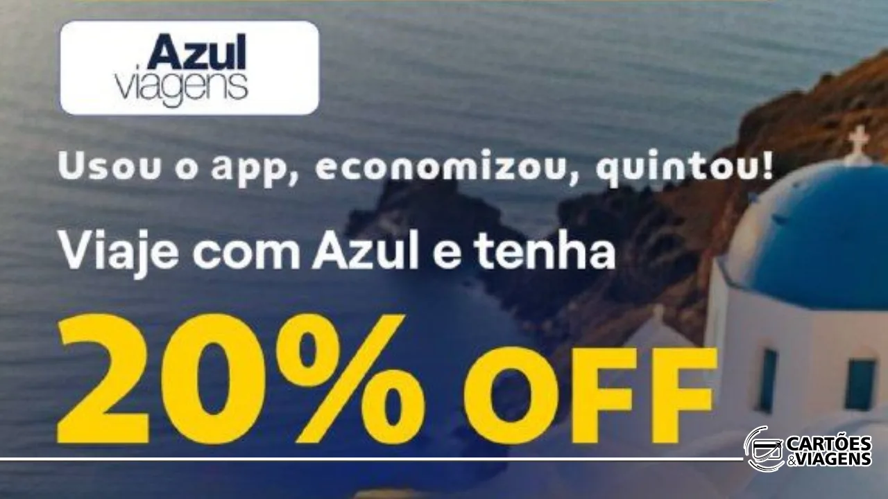 KMV e Azul Viagens: 20% de desconto em pacotes aéreos + hotel (até 27/10)