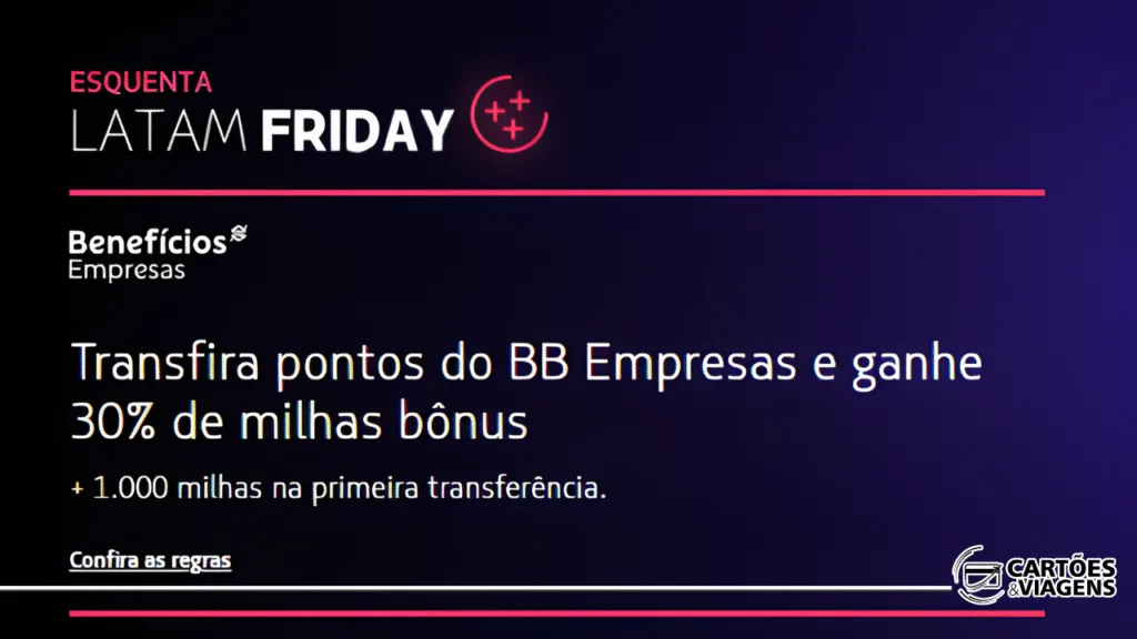 Latam e BB Empresas com bônus