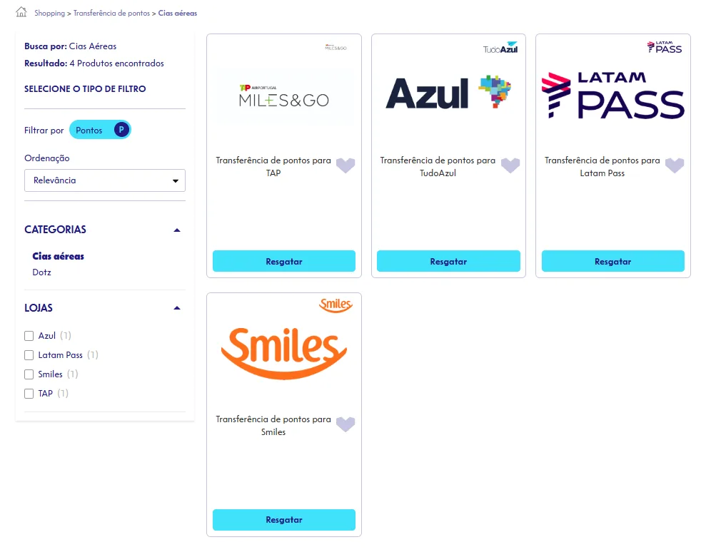 UAU Caixa -cartoes e viagens cias aereas