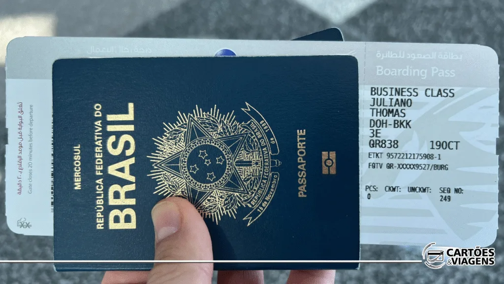 Voando de Executiva Qatar