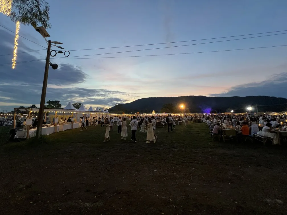 Festas Lanternas entardecer