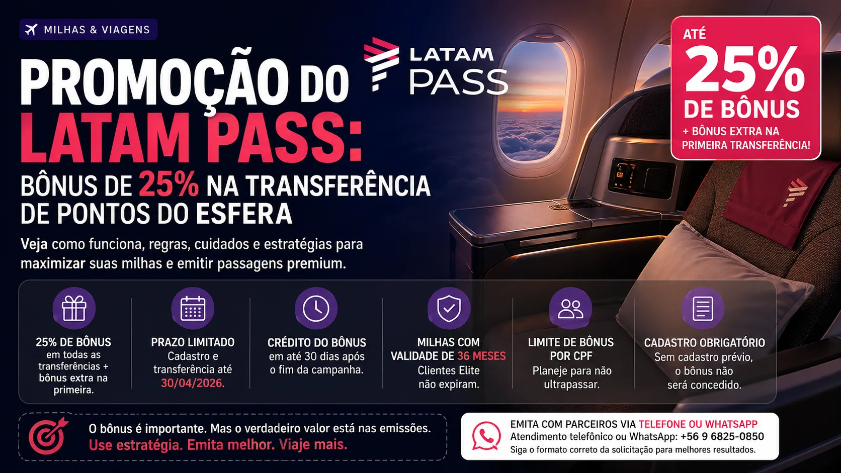 Promoção do LATAM Pass: bônus de 25% na transferência de pontos — vale a pena?