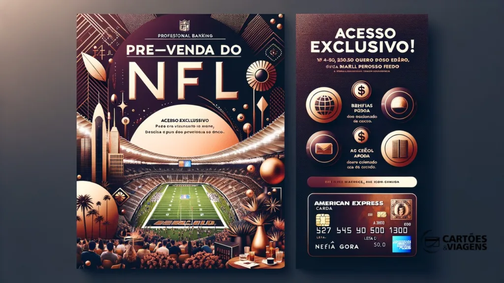 Pré-venda do NFL Rio Game 2026: Clientes American Express e XP 1 Pré-venda do NFL