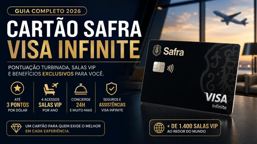 Cartão Safra Visa Infinite: conheça os benefícios, pontuação e acesso a salas VIP 9 Cartão Safra Visa Infinite