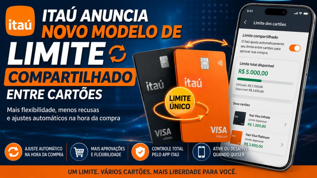 Limite compartilhado Itaú