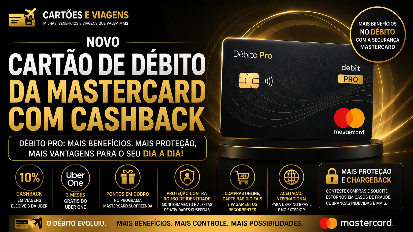 Novo cartão de débito da Mastercard com cashback chega ao Brasil: Débito Pro