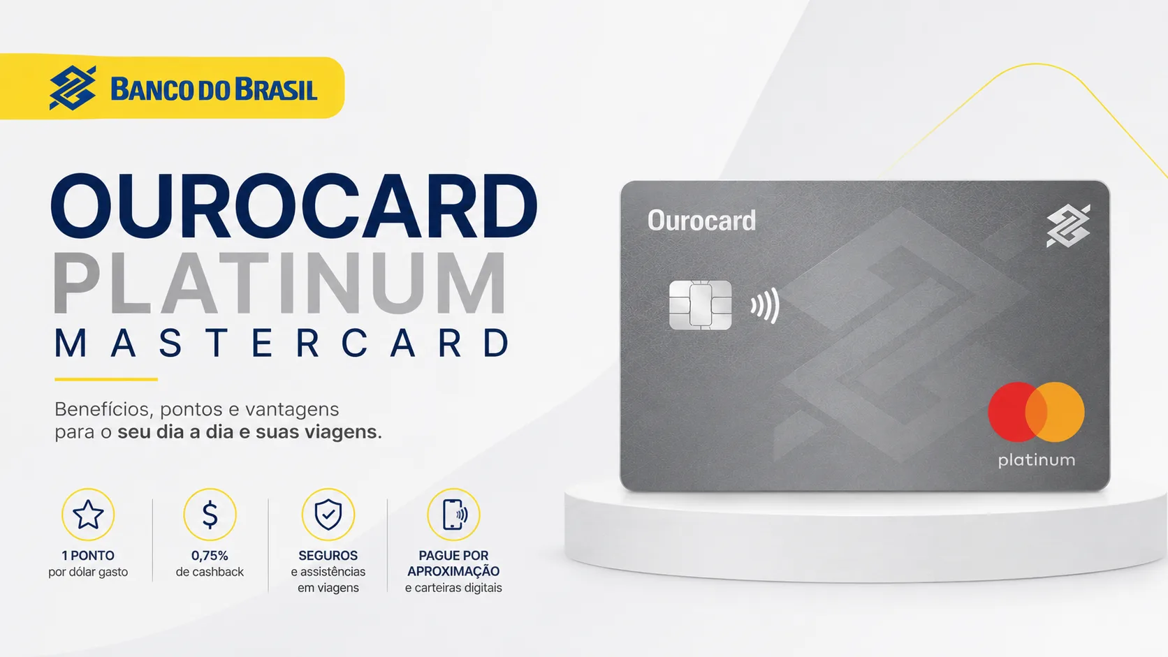 Ourocard Platinum Mastercard: vale a pena em 2026? Conheça benefícios, pontos, cashback e anuidade