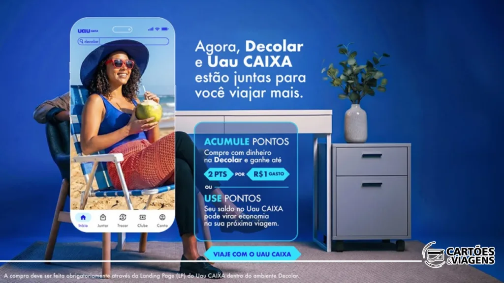 Parceria Uau CAIXA e Decolar permite acumular até 2 pontos por real gasto em viagens 6 Parceria Uau CAIXA e Decolar