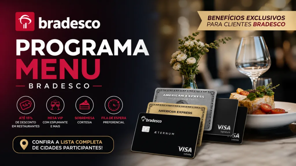 Programa Menu Bradesco: como funciona, benefícios e como aproveitar descontos em restaurantes 4 Programa Menu Bradesco (2)