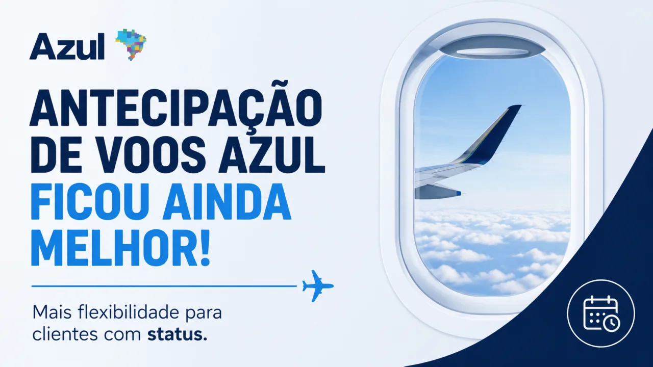 Antecipação de voos Azul