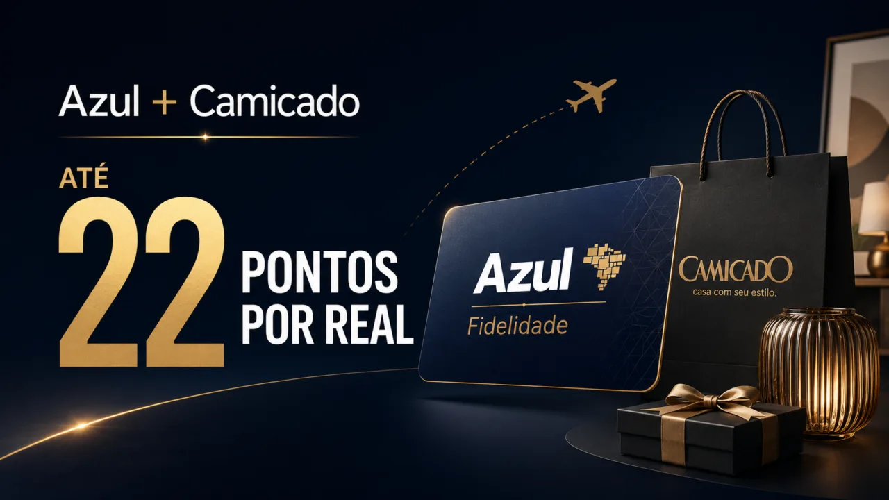 Azul Camicado 22 pontos por real