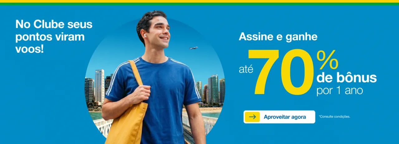 Clube Azul 70% Bônus