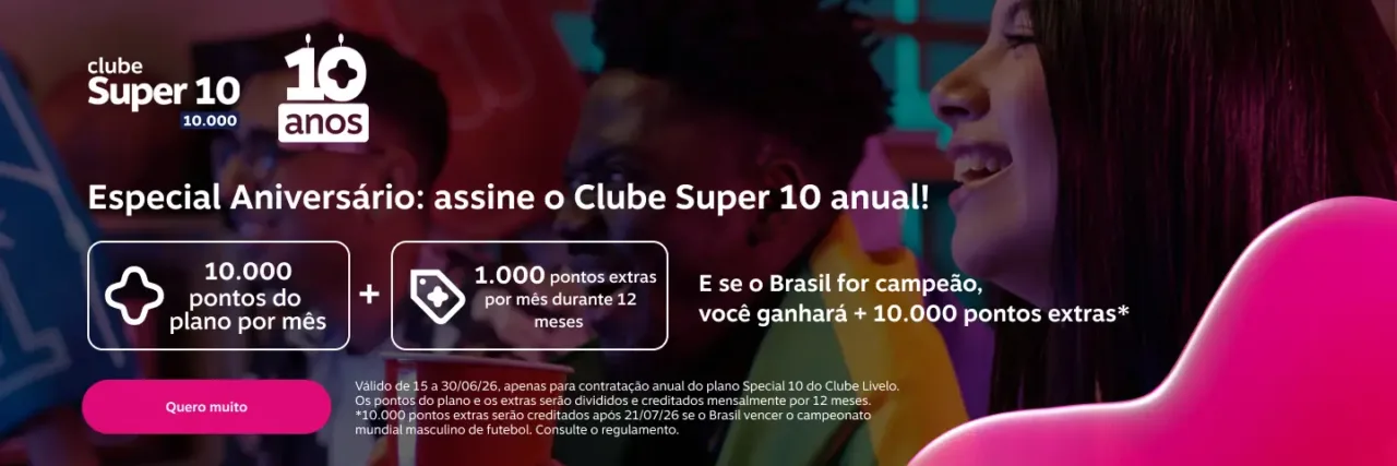 Clube Super 10 Livelo