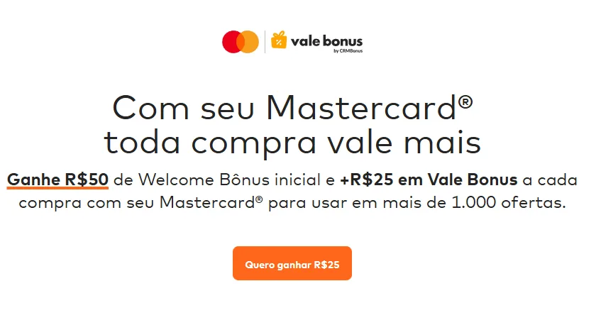 Mastercard Surpreenda Vale Bonus